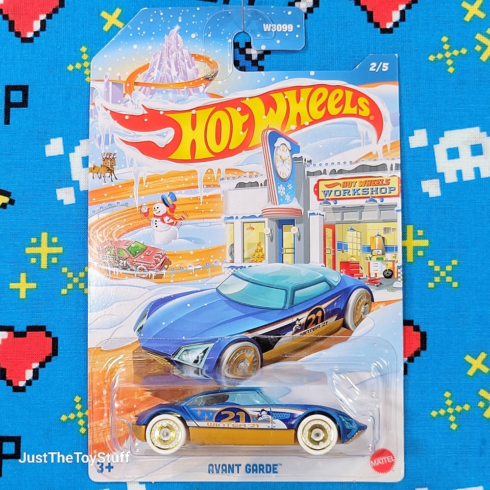 Avant Garde (Blue) - HW Winter - Hot Wheels Basic NOC (2021)